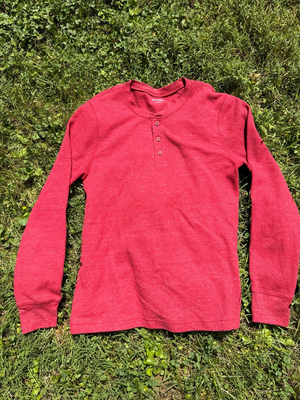 Old Navy Red Long sleeve thermal Shirt